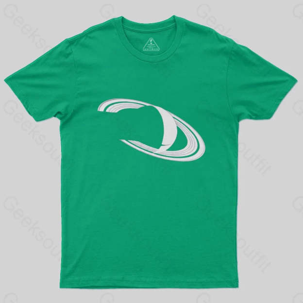 White Saturn T-Shirt - Geeksoutfit