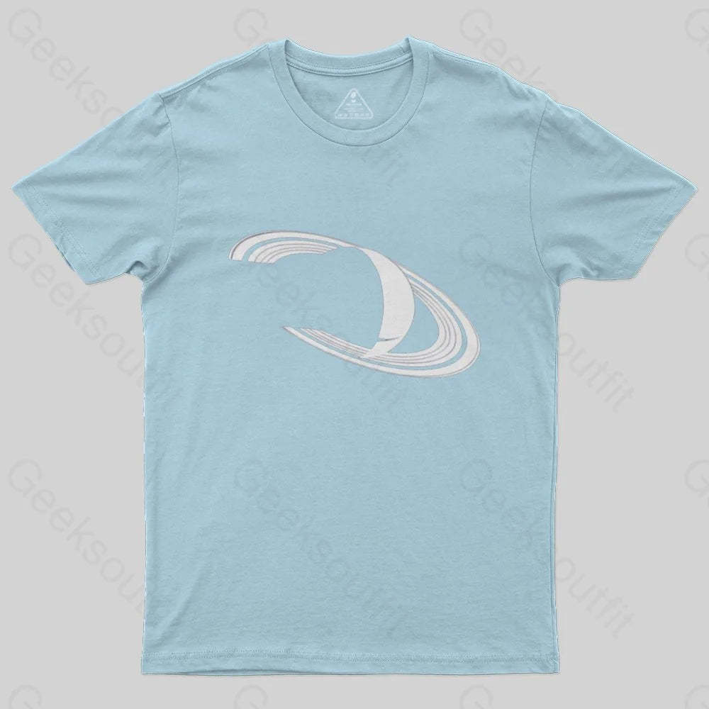 White Saturn T-Shirt - Geeksoutfit