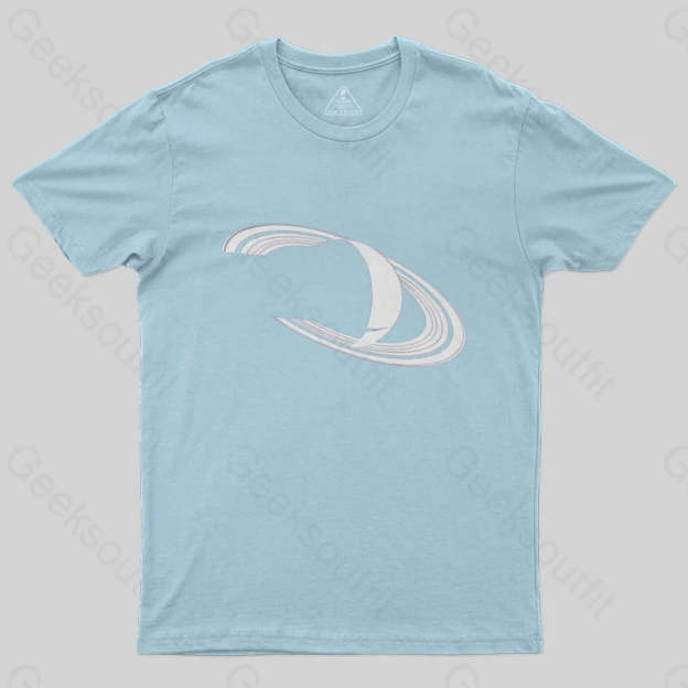 White Saturn T-Shirt - Geeksoutfit