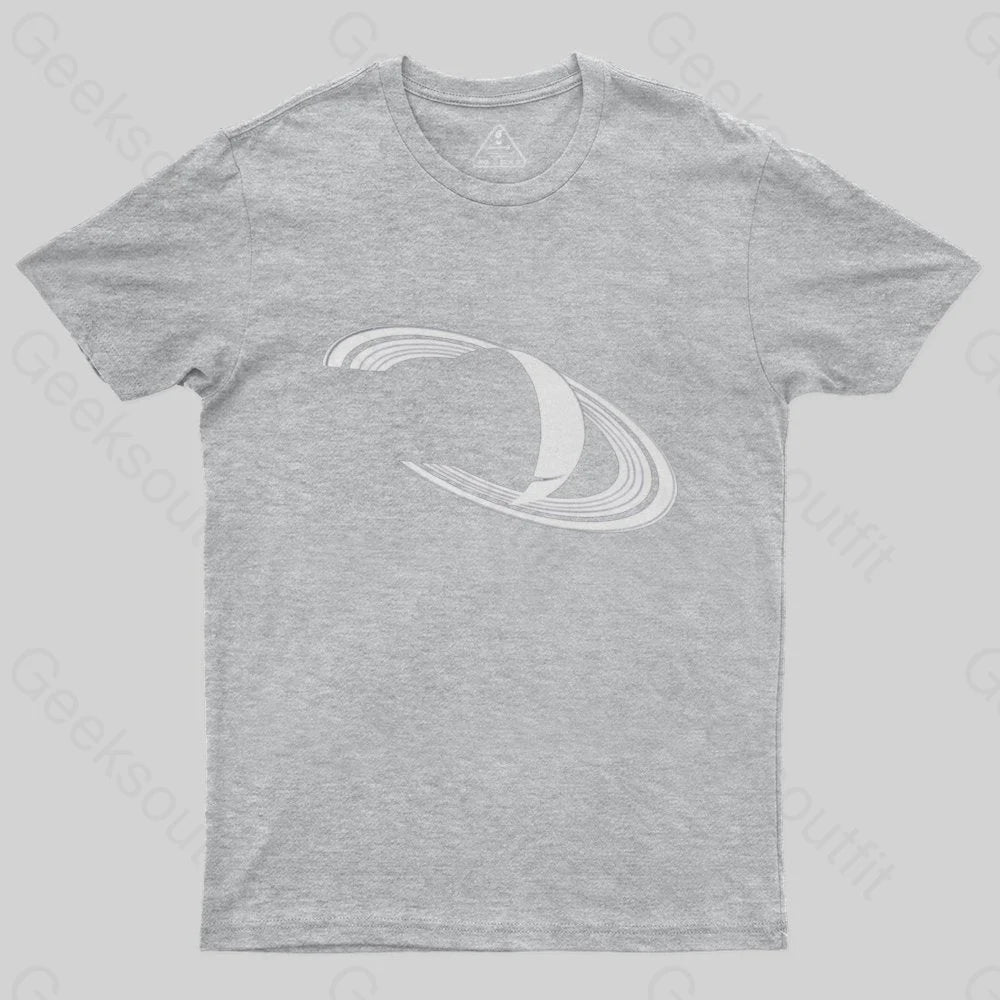 White Saturn T-Shirt - Geeksoutfit