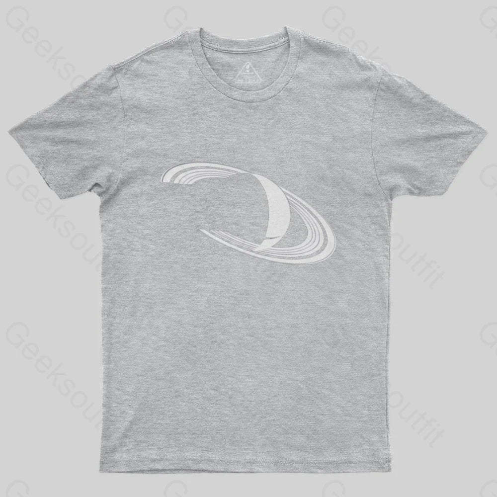 White Saturn T-Shirt - Geeksoutfit