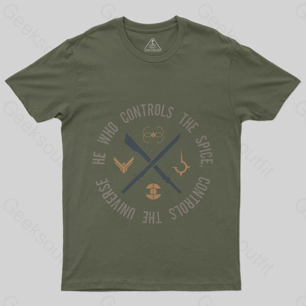 Who Controls The Spice T-Shirt - Geeksoutfit