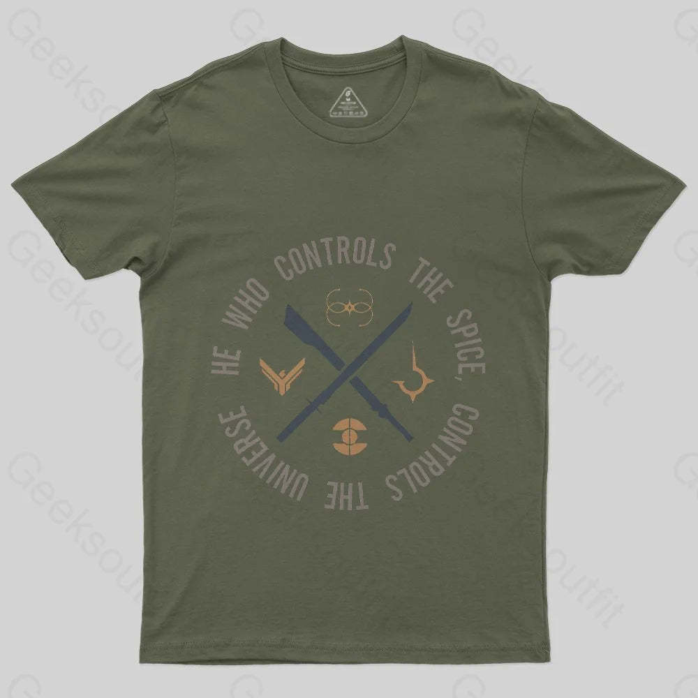 Who Controls The Spice T-Shirt - Geeksoutfit