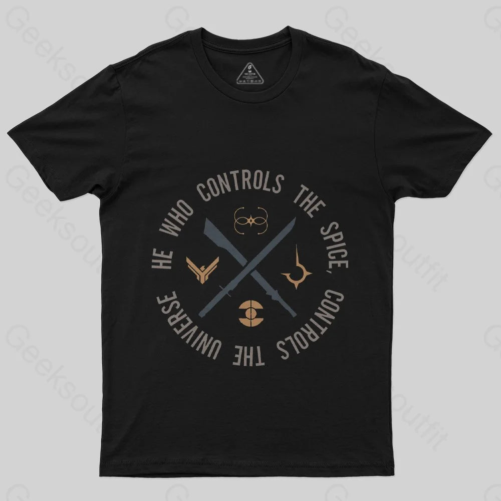 Who Controls The Spice T-Shirt - Geeksoutfit
