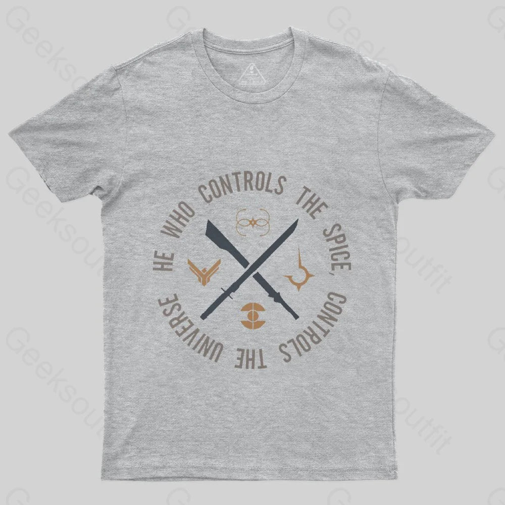 Who Controls The Spice T-Shirt - Geeksoutfit