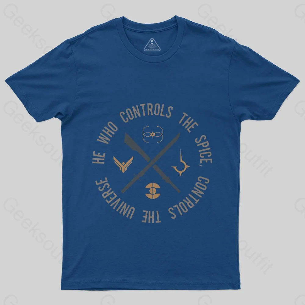 Who Controls The Spice T-Shirt - Geeksoutfit