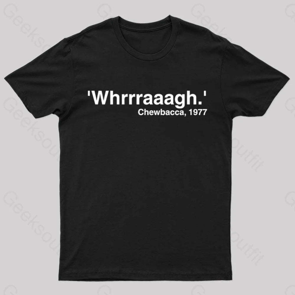 Whrrraaag Geek T-Shirt Black / S