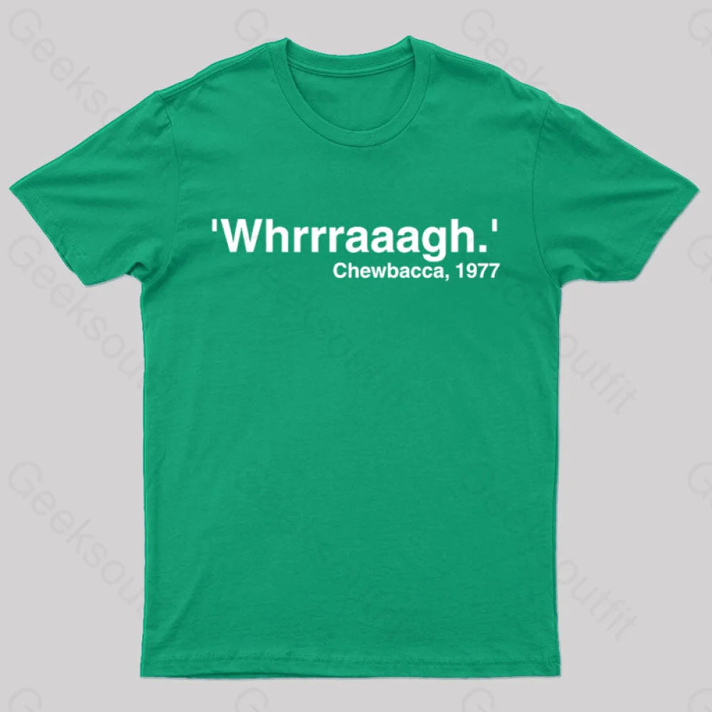 Whrrraaag Geek T-Shirt Green / S