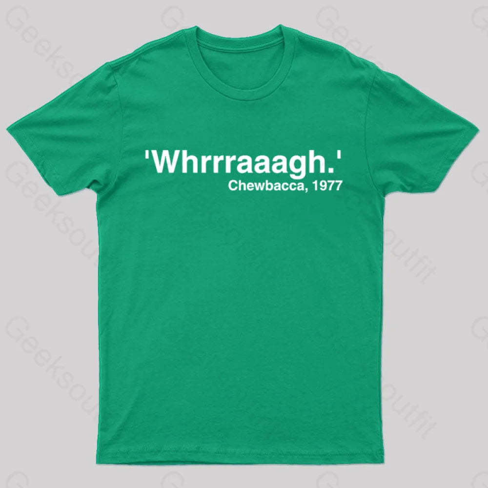 Whrrraaag Geek T-Shirt Green / S