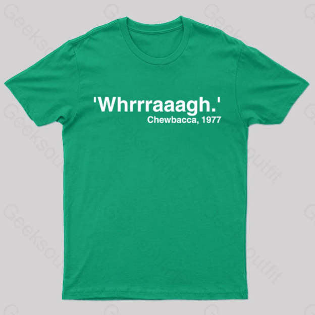 Whrrraaag Geek T-Shirt Green / S