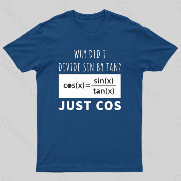 Why Did I Divide Sin By Tan T-Shirt Navy / S