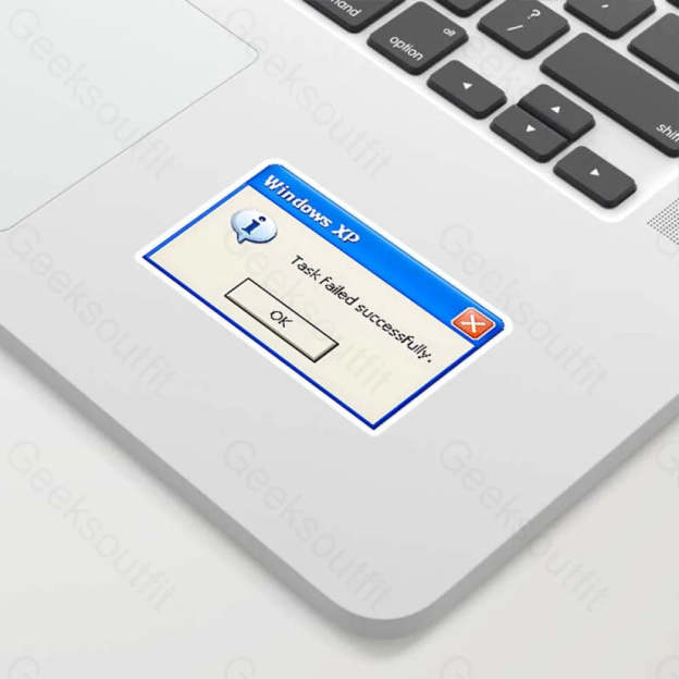 Geeksoutfit Windows XP Geek Sticker for Sale