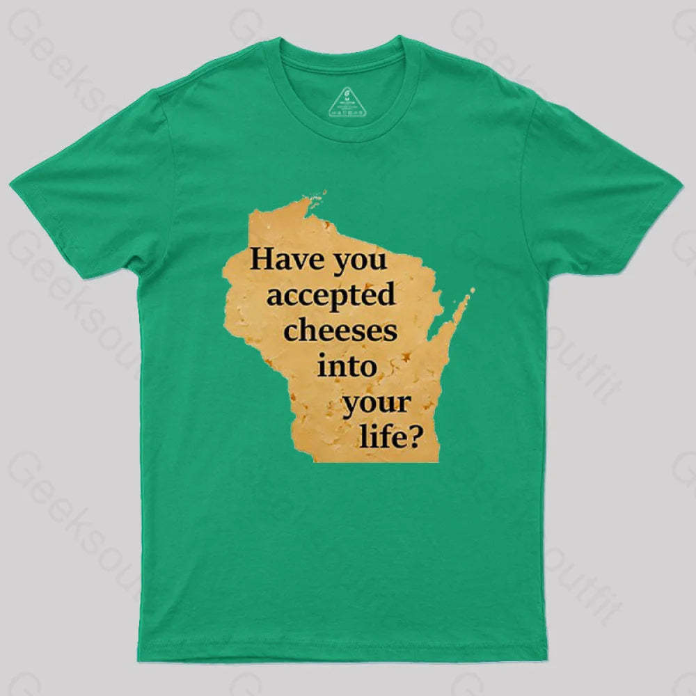 Wisconsin Cheese Pun T-Shirt Green / S