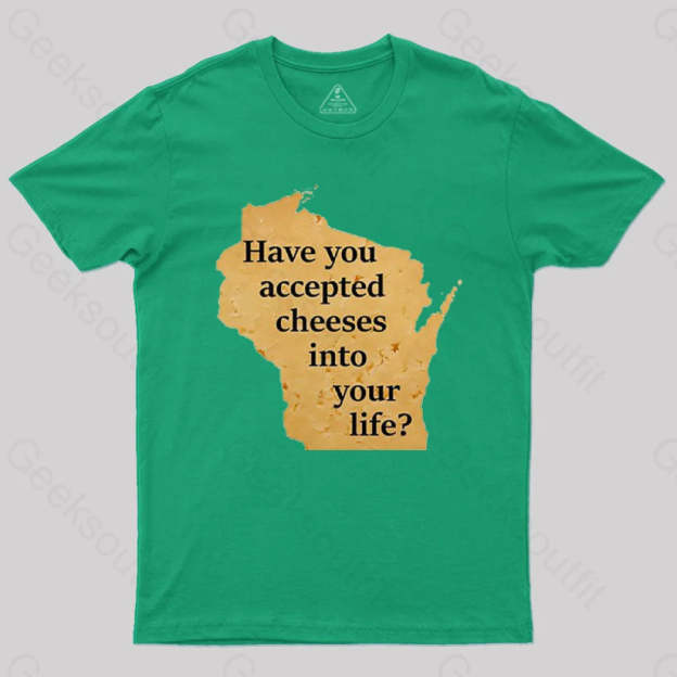Wisconsin Cheese Pun T-Shirt Green / S