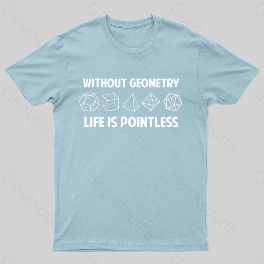 Without Geometry Nerd T-Shirt Light Blue / S