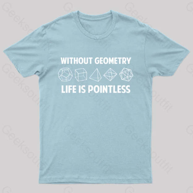 Without Geometry Nerd T-Shirt Light Blue / S