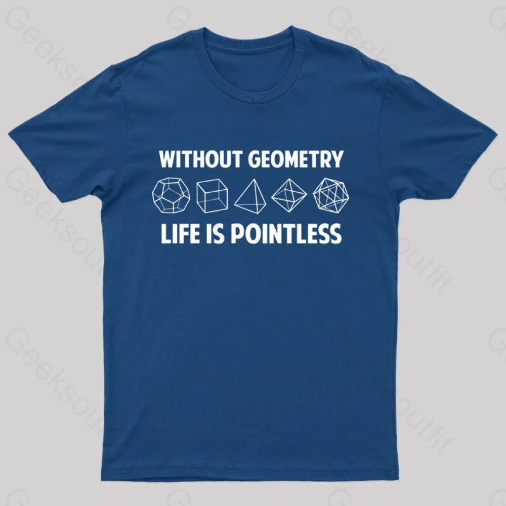 Without Geometry Nerd T-Shirt Navy / S