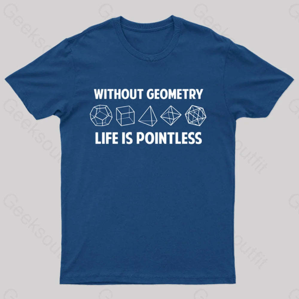 Without Geometry Nerd T-Shirt Navy / S