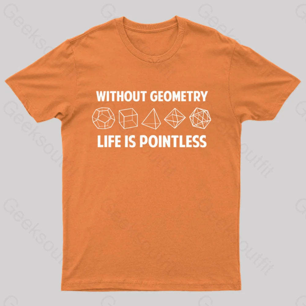 Without Geometry Nerd T-Shirt Orange / S
