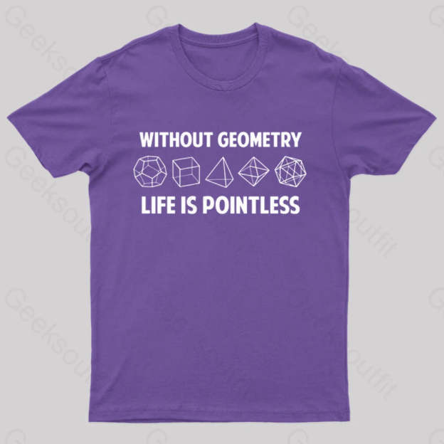 Without Geometry Nerd T-Shirt Purple / S
