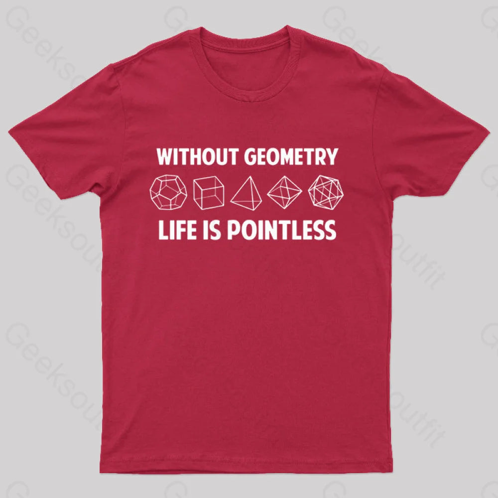 Without Geometry Nerd T-Shirt Red / S