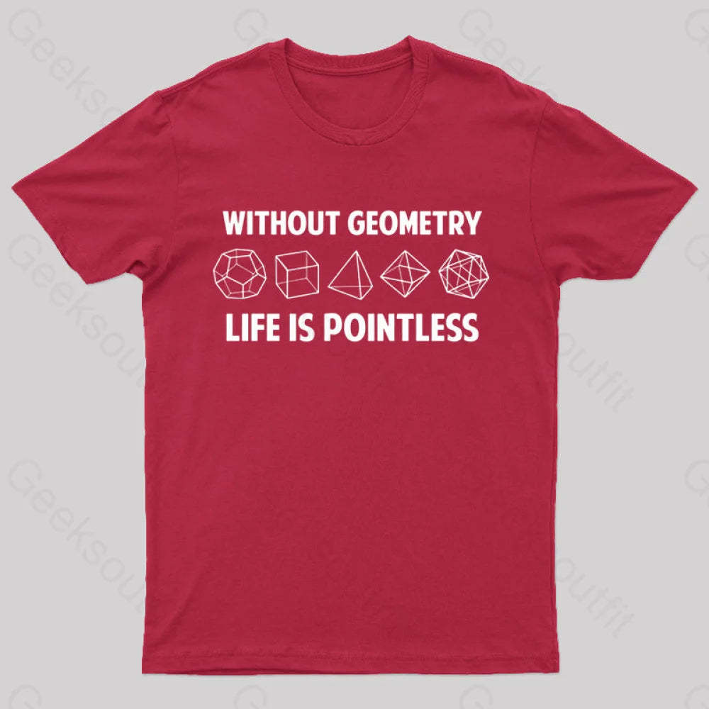 Without Geometry Nerd T-Shirt Red / S