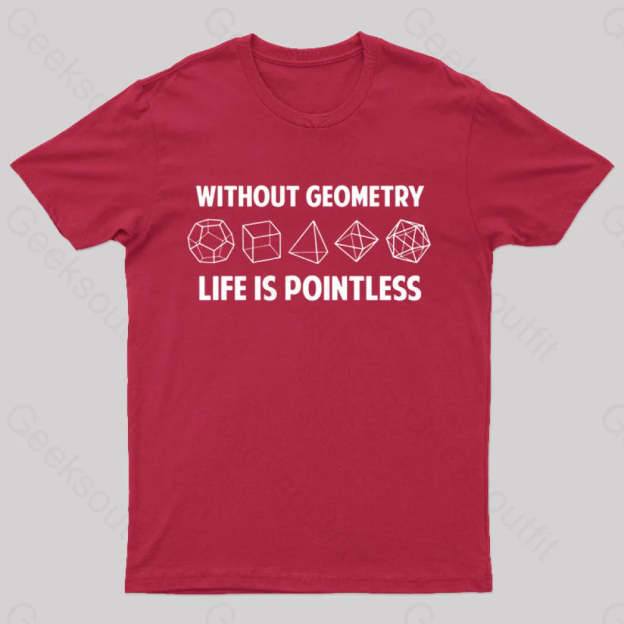 Without Geometry Nerd T-Shirt Red / S