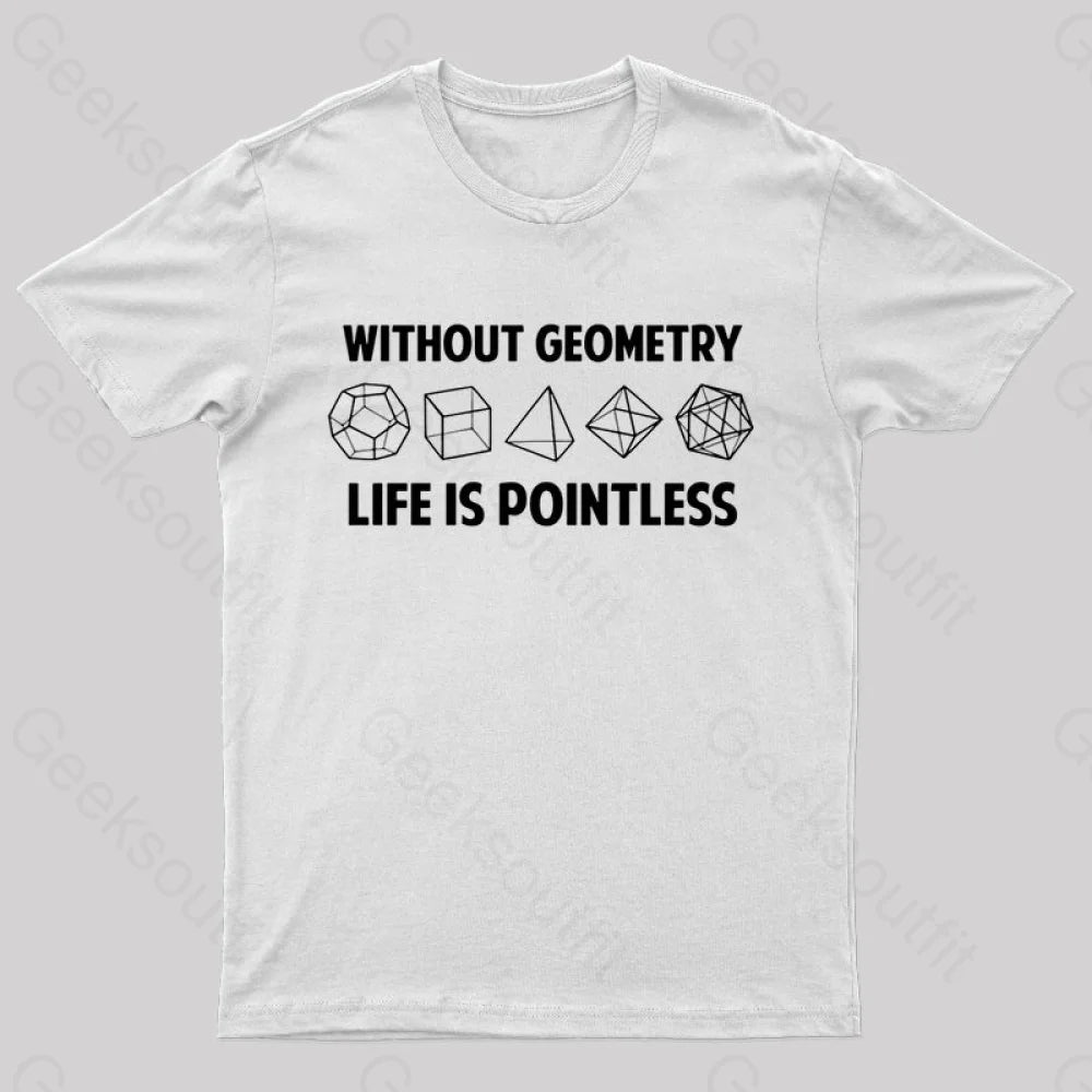 Without Geometry Nerd T-Shirt White / S