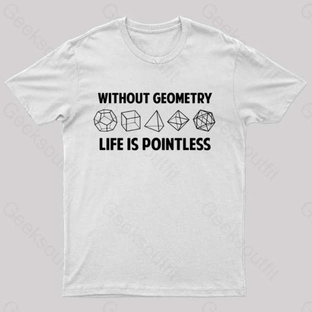 Without Geometry Nerd T-Shirt White / S