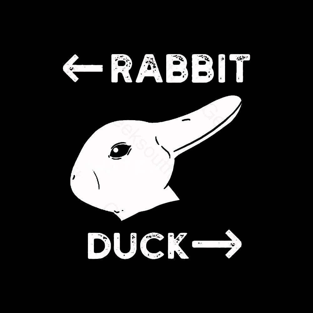 Wittgensteins Rabbit Duck Illusion Geek T-Shirt