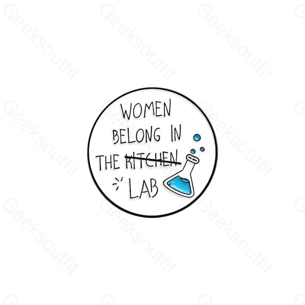 Women In Science Enamel Pins - Geeksoutfit
