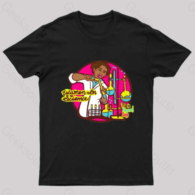 Women In Science Marie Maynard Daly Geek T-Shirt Black / S