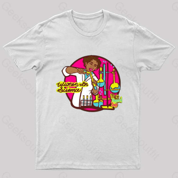 Women In Science Marie Maynard Daly Geek T-Shirt White / S