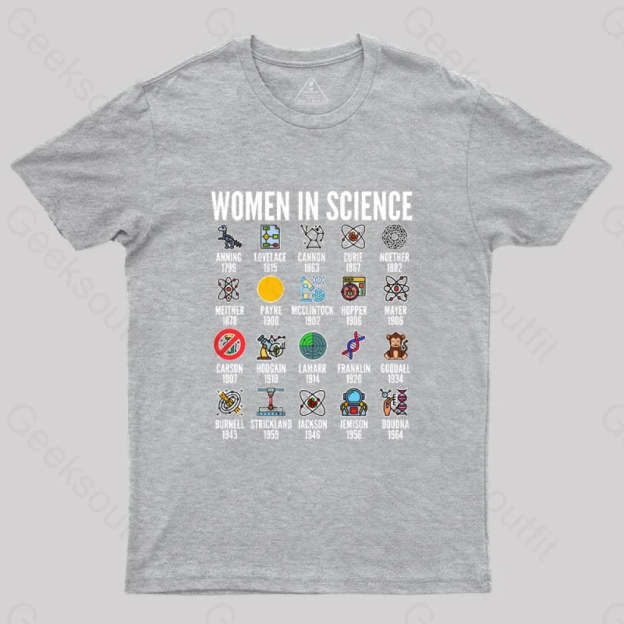 Women In Science T-Shirt Grey / S