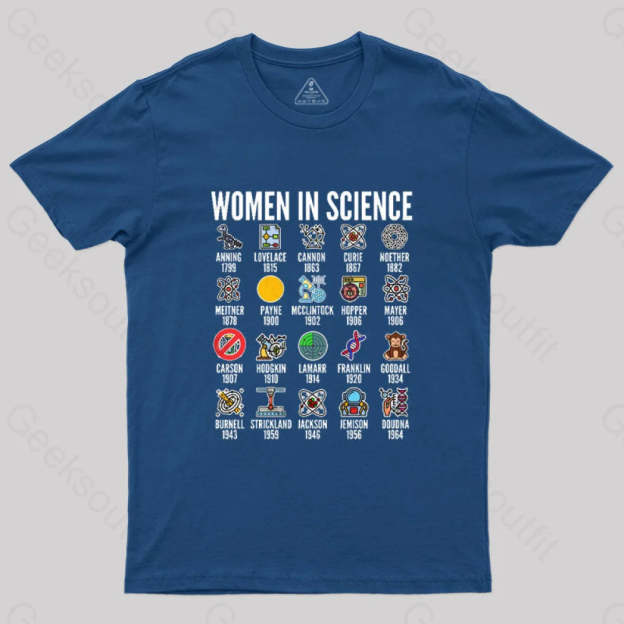 Women In Science T-Shirt Navy / S