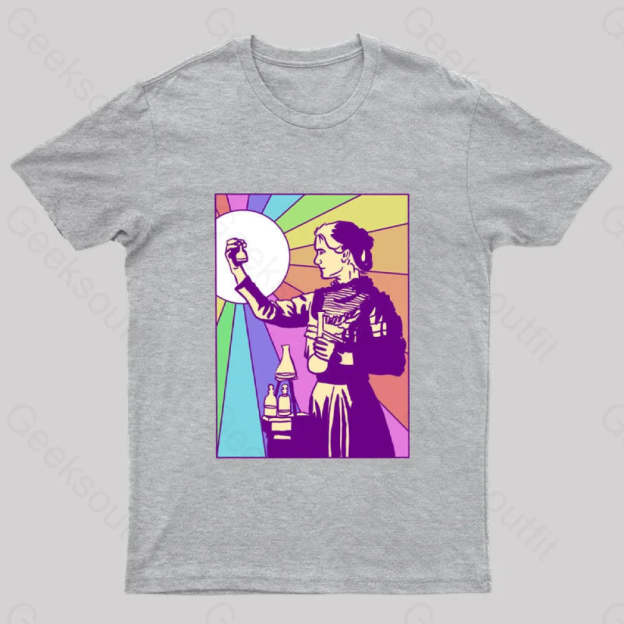 Women Of Science Marie Curie Geek T-Shirt Grey / S