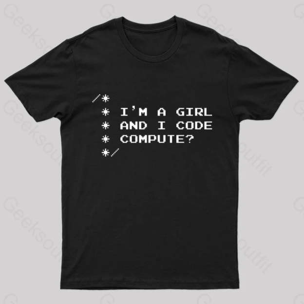 Women Programmer Geek T-Shirt Black / S