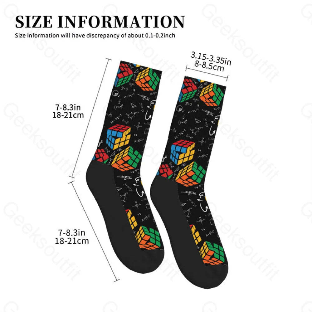 Wonderful Formula And Magic Cube Men’s Socks