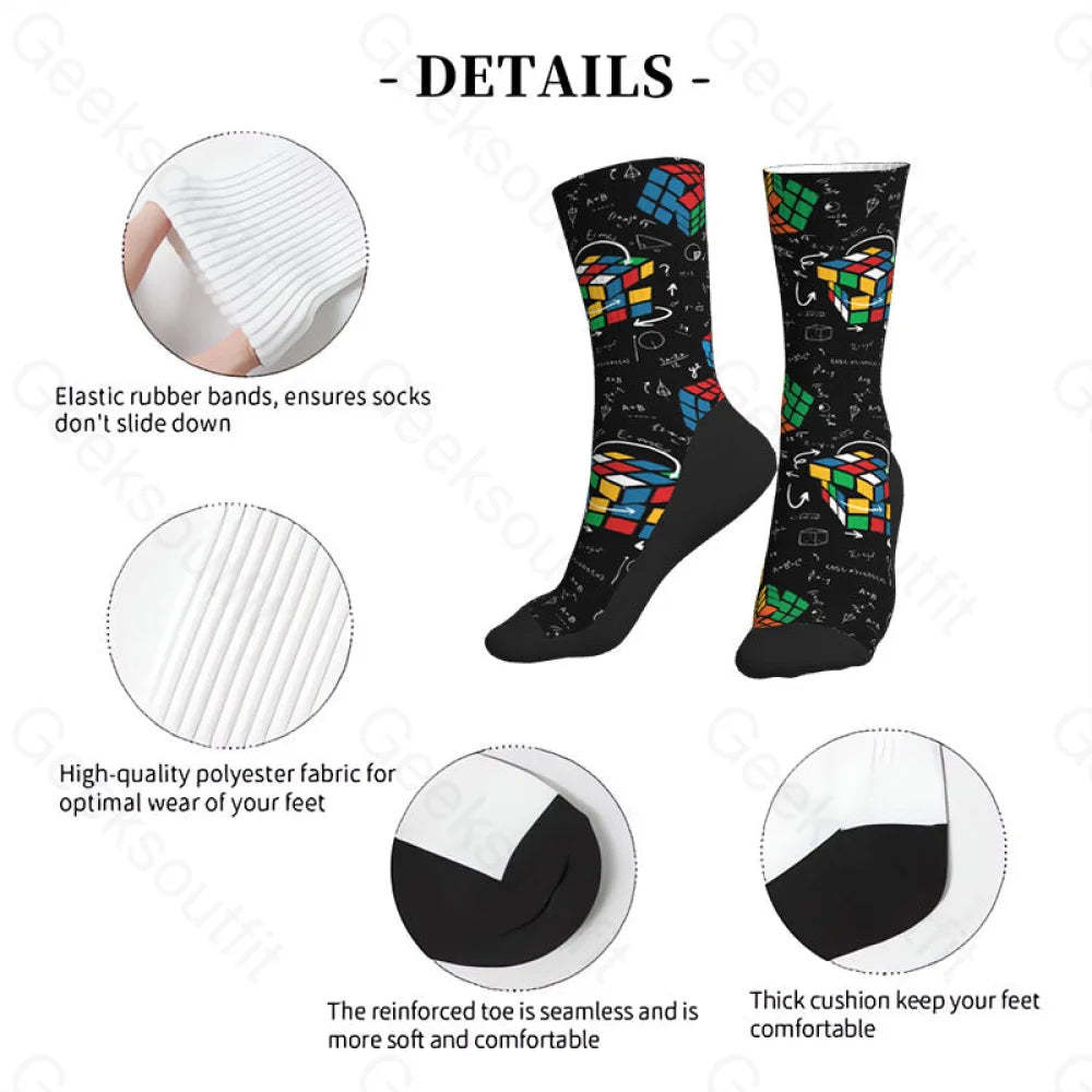Wonderful Formula And Magic Cube Men’s Socks