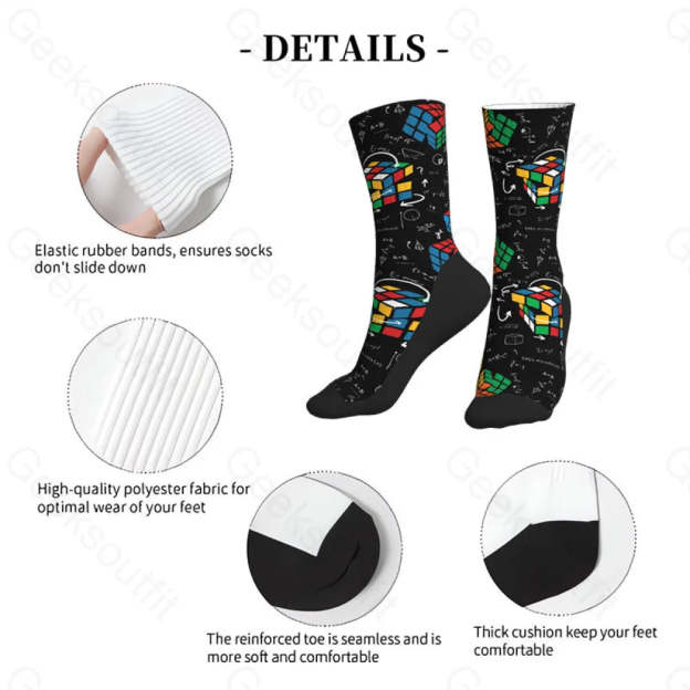Wonderful Formula And Magic Cube Men’s Socks