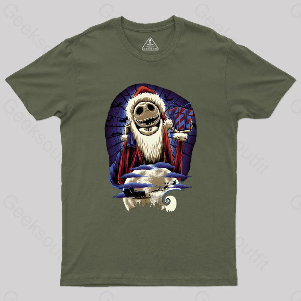 Wonderful Nightmare Geek T-Shirt Army Green / S