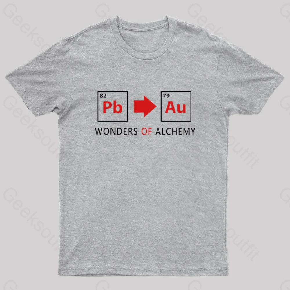 Wonders Of Alchemy Geek T-Shirt Grey / S
