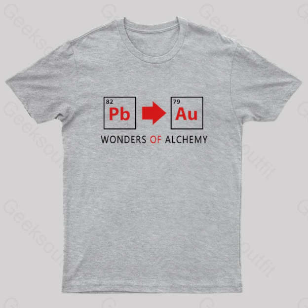 Wonders Of Alchemy Geek T-Shirt Grey / S
