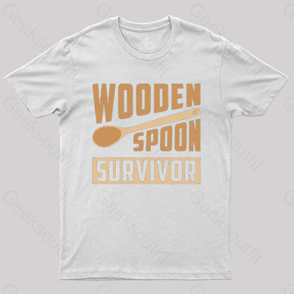 Wooden Spoon Survivor T-Shirt White / S