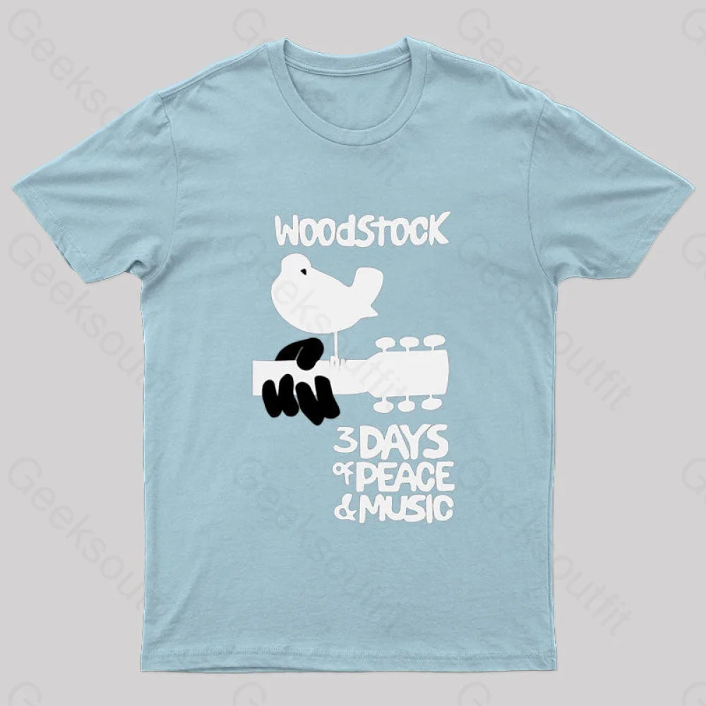 Woodstock Nerd T-Shirt Light Blue / S