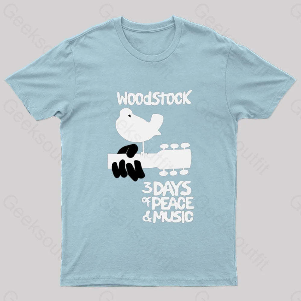 Woodstock Nerd T-Shirt Light Blue / S