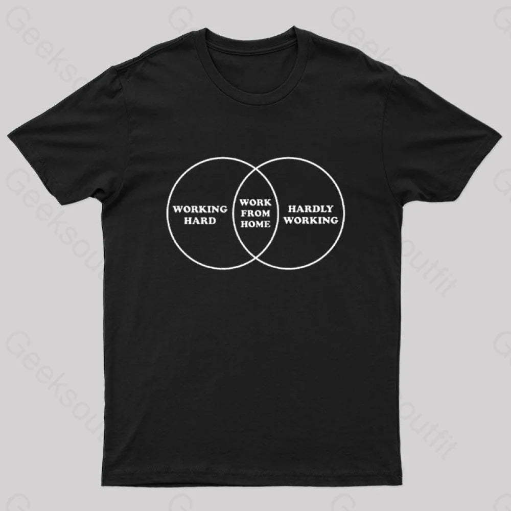 Work Diagram Nerd T-Shirt Black / S