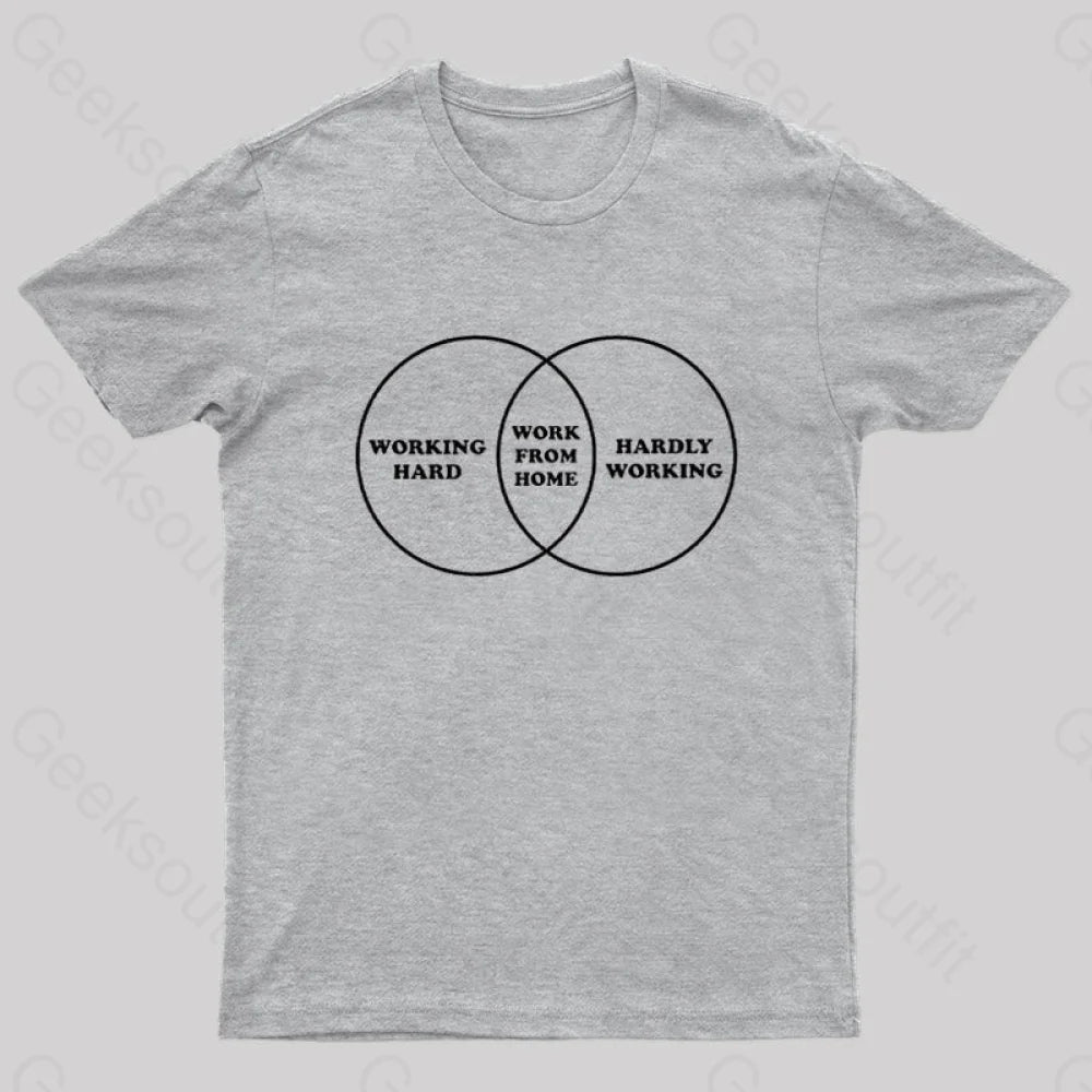 Work Diagram Nerd T-Shirt Grey / S
