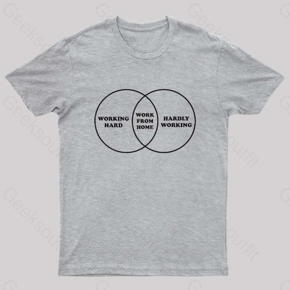Work Diagram Nerd T-Shirt Grey / S