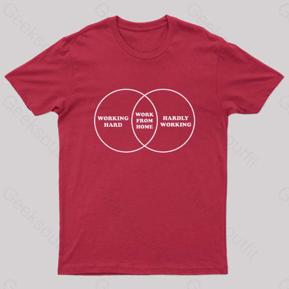 Work Diagram Nerd T-Shirt Red / S